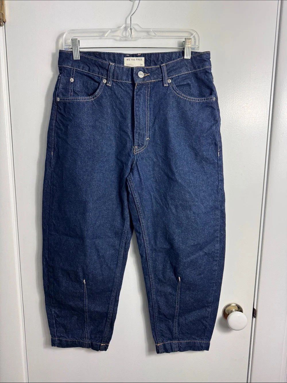 Free‎ People Backstage Relaxed Crop Barrel Jeans Size 28